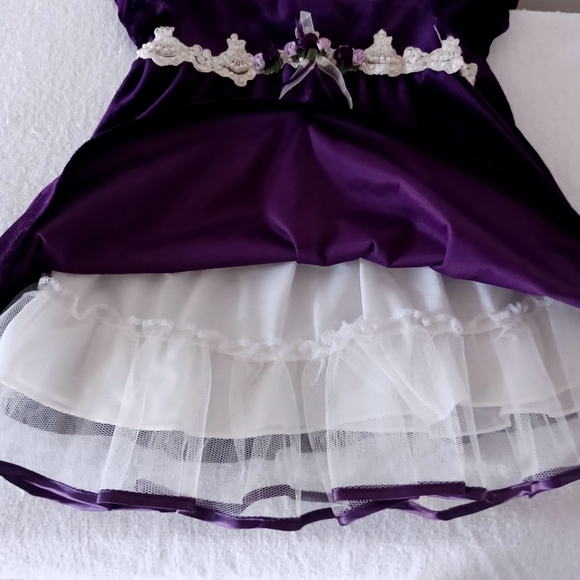 Rare Editions Vintage Velour Baby Girl Dress, size 24 months - Picture 14 of 16